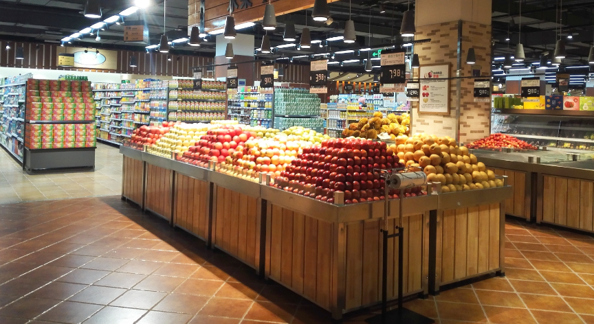 超市水果架的几种布局以及优点